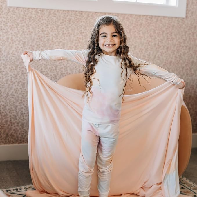 Copper Pearl Large Premium Knit Baby 3 Layer Stretchy Quilt Blanket Nova - Image 3