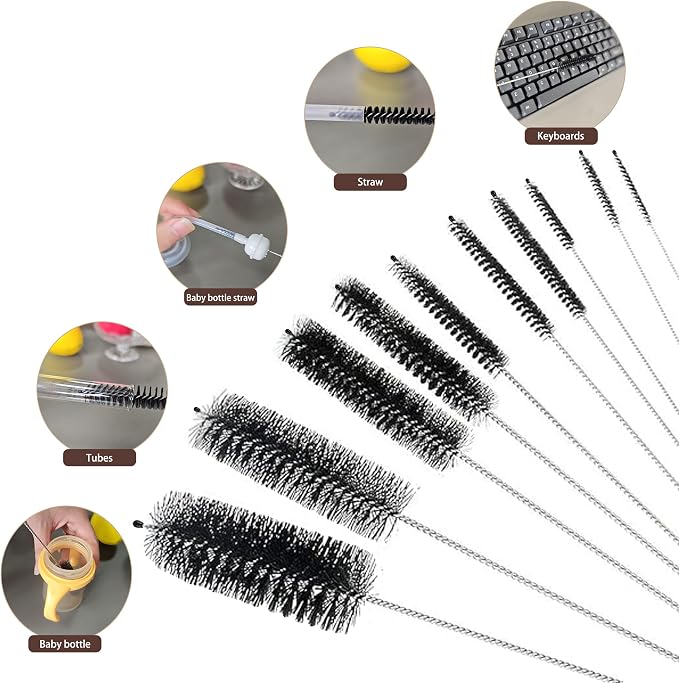 Long Straw Brush, Straw Brush Set 10 Pack, Straw Brush - Image 3