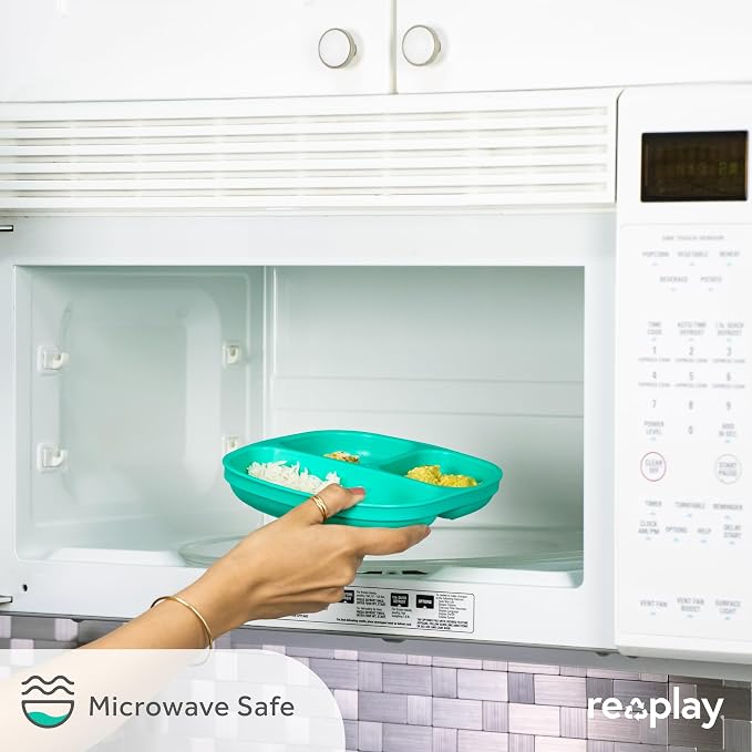 Re-Play Toddler Plates with Dividers - Image 6