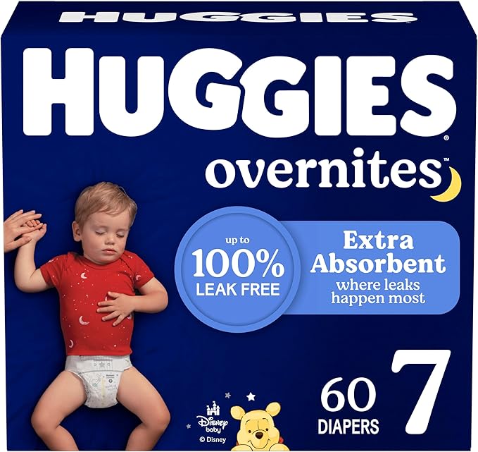Huggies Size 7 Overnites Baby Diapers: Overnight Diapers, Size 7, 60 Ct by Huggies%C2%AE