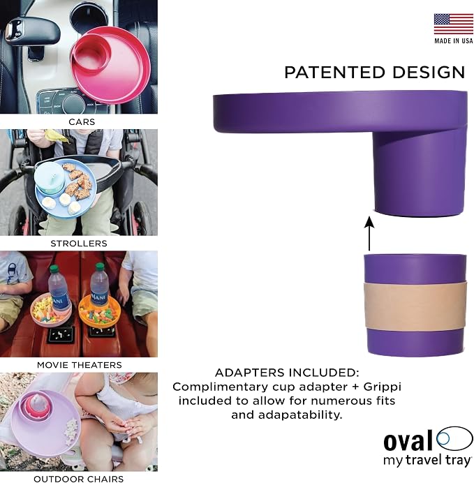 Travel Tray Oval USA Made Extend Your Current Cup Holder to Hold Your Cup Plus - Image 4