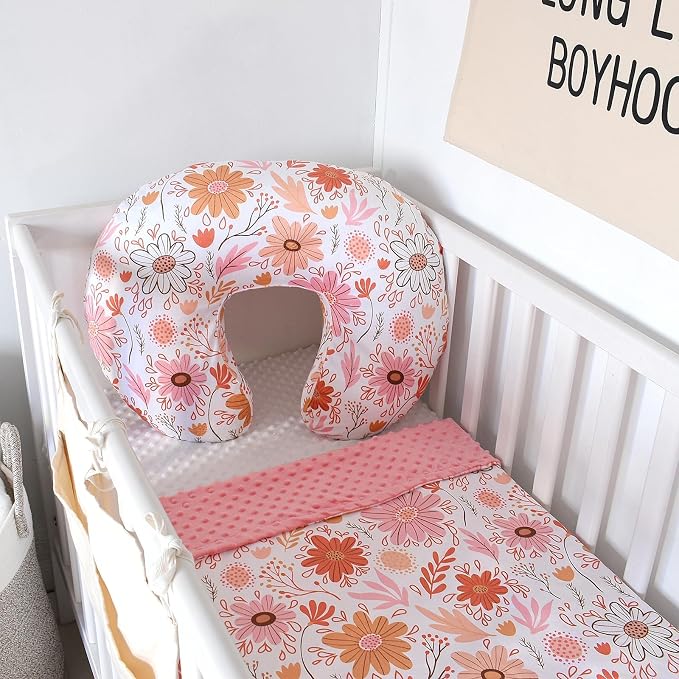 iEvolve Minky Nursing Pillow Cover Breast Feeding Pillow Cover Slipcover U Shape - Image 4