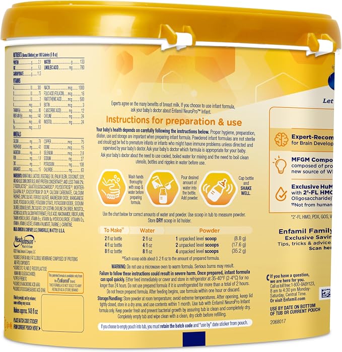 Enfamil NeuroPro Baby Formula, MFGM* 5-Year Benefit, Expert-Recommended - Image 13