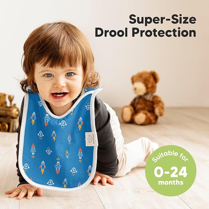 8-Pack Baby Bibs for Boys, Girls - Image 2