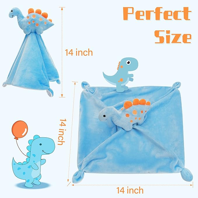 Pro Goleem Dinosaur Security Blanket Soft Loveys - Image 5