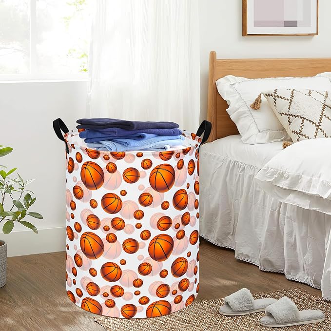 Round Laundry Hamper Storage Basket Laundry Organizer Hamper Storage Bins - Image 3