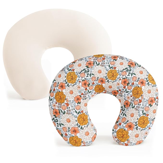 Konssy 2 Pack Nursing Pillow Covers, Stretchy and Soft Nursing Cover by Konssy