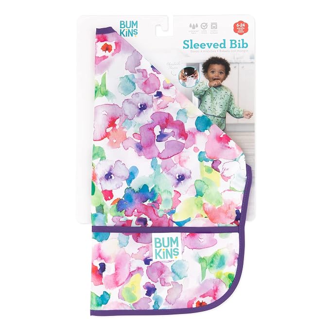 Bumkins Sleeved Bib for Girl or Boy, Baby and Toddler for 6-24 Mos, Essential - Image 6