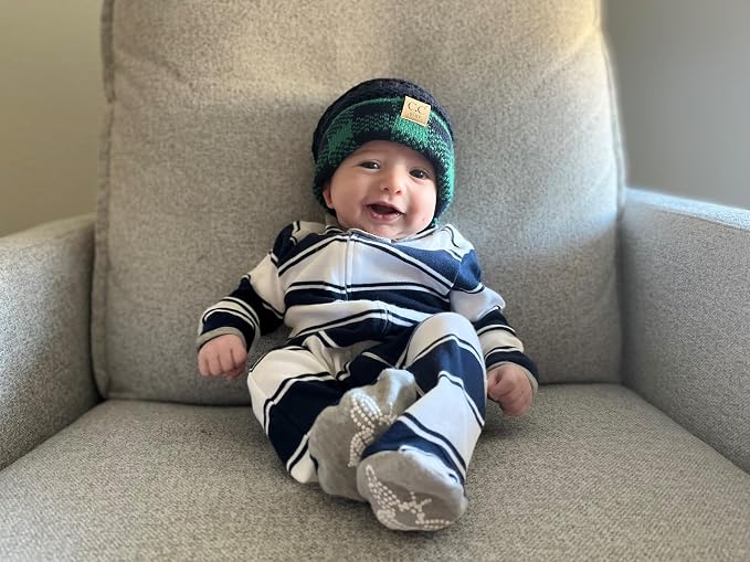 Funky Junque Baby Winter Hat – Cute Newborn Hats, Cozy Warm Infant Beanie - Image 2