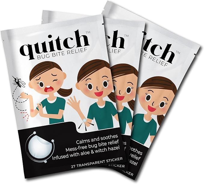 quitch 3x27ct Bulk Pack, Bug Bite Itch Relief Patch Kids, Summer Travel by Quitch