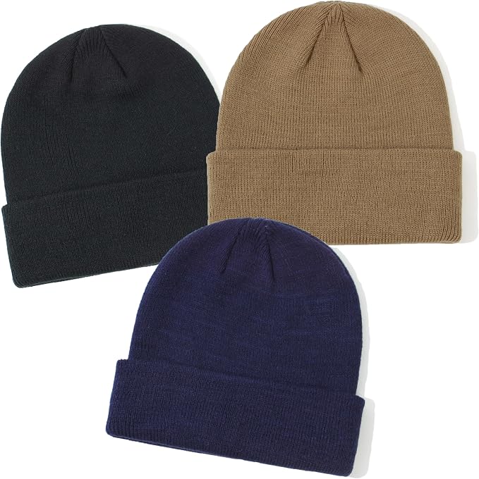 YMYDYFC Baby Beanie 3Pack Toddler Beanie Infant Knit Hat Baby Winter Hats - Image 2