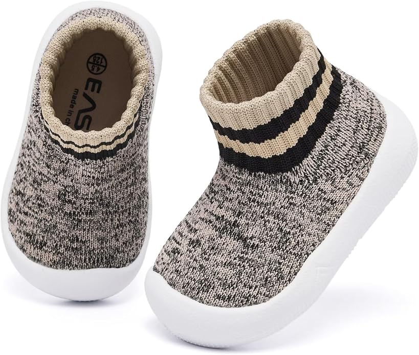Eashi Baby Boy Girl Non-Skid Indoor Infant Walking Shoes Breathable Warm - Image 3