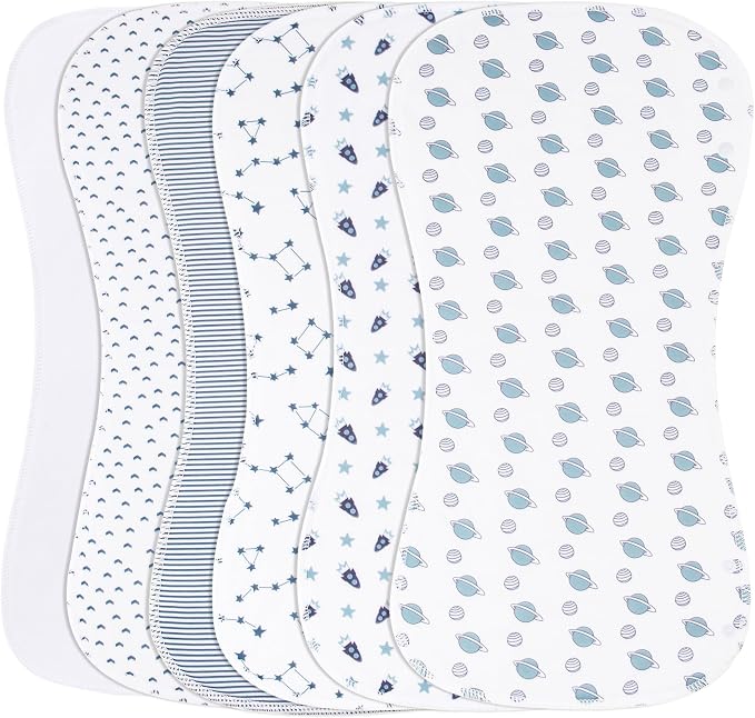 2-in-1 Burp Cloths and Baby Bibs by Benoxine