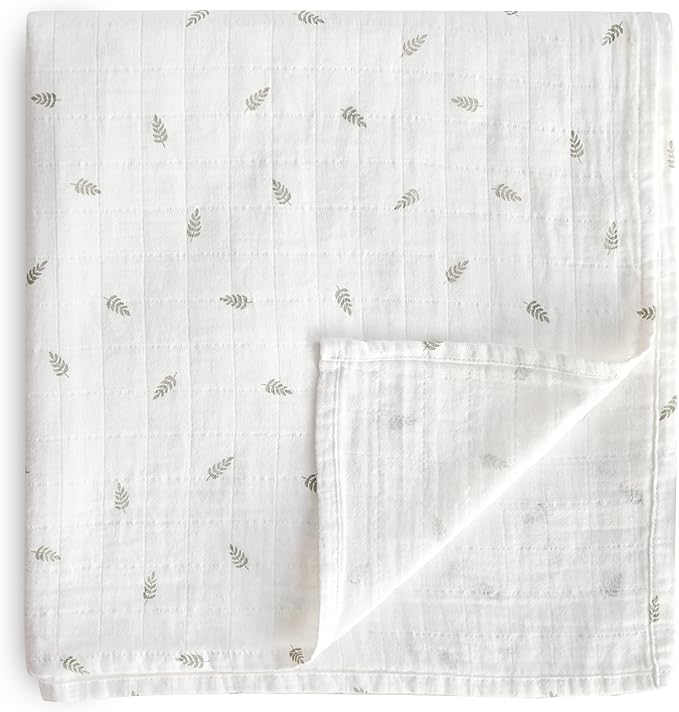 mushie Muslin Baby Swaddle Blanket | 100% Organic Cotton by mushie