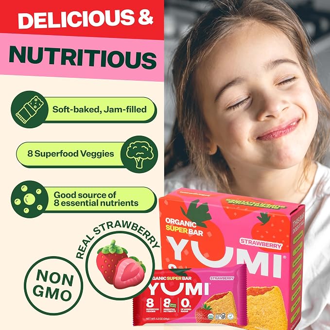 YUMI Organic Breakfast Superbar, Gluten-Free, No Added Sugar, 7+ Vegetables - Image 4