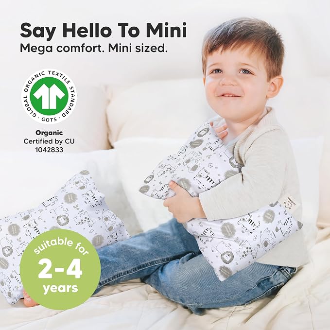 Mini Toddler Pillow with Pillowcase - Image 3