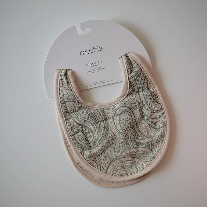 mushie Muslin Baby Bib | Soft Cotton - Image 2