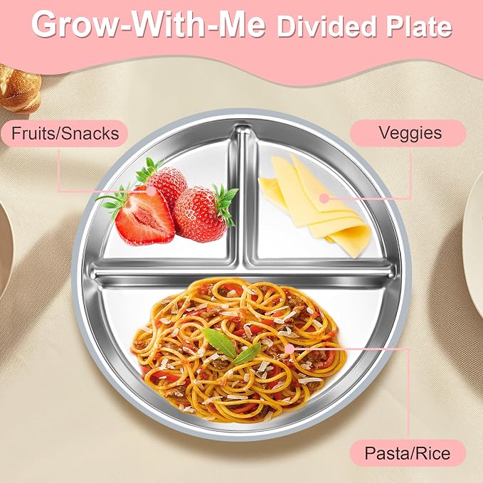 Bella’s Friends Stainless Steel Baby Plates - Image 6