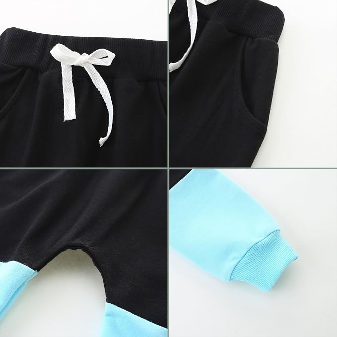 Baby Boy Outfits Short Long Sleeve Pants Clothes Set Spring Summer Hooded - Image 6