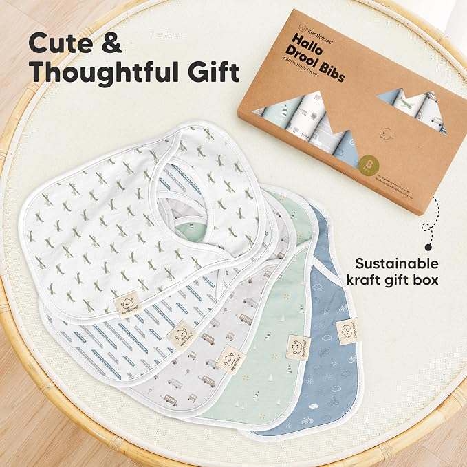 8-Pack Baby Bibs for Boys, Girls - Image 9