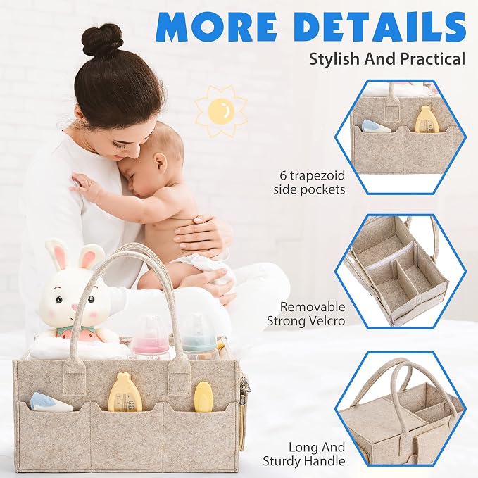 Maliton Baby Diaper Caddy Organizer - Image 5