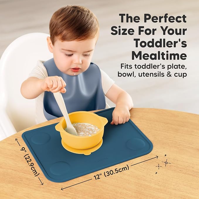 KeaBabies 2-Pack Silicone Placemats - Image 3