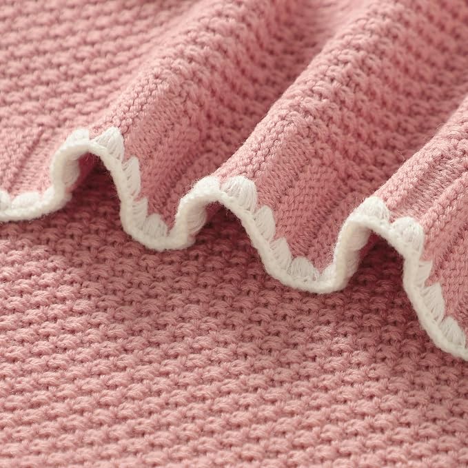 Neiwech Baby Blanket Knit Cozy Soft Lightweight Crib Stroller Nursery Receiving - Image 4