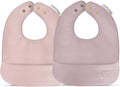 Vegan Leather Easy Clean Baby Bibs by BleuLaLa