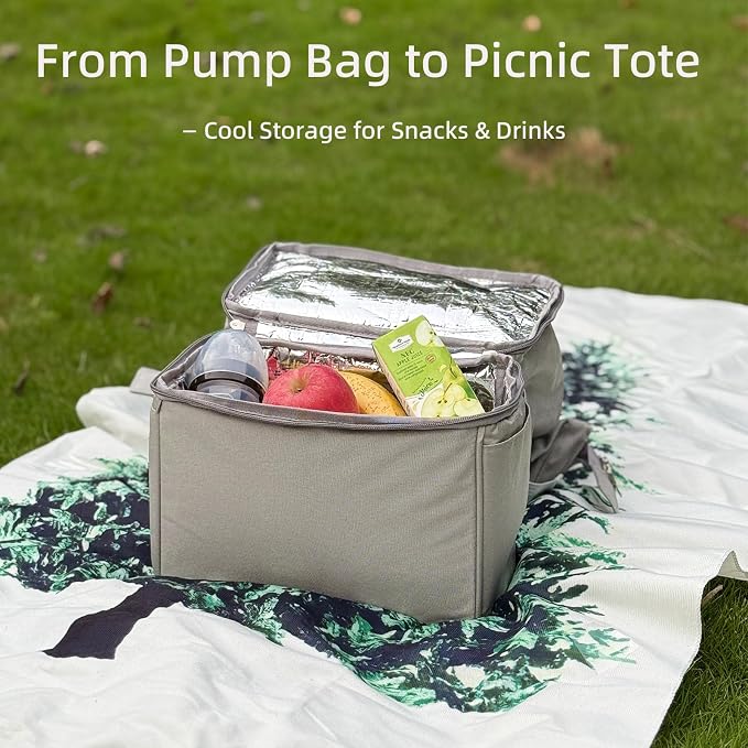 Insulated Bottle Cooler Bag, Holds 6×9oz, 18L Large 2-n-1 Backpack Lunch Bag - Image 6