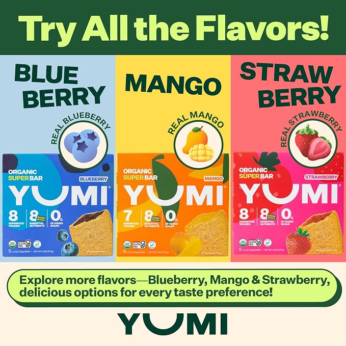 YUMI Organic Breakfast Superbar, Gluten-Free, No Added Sugar, 7+ Vegetables - Image 9