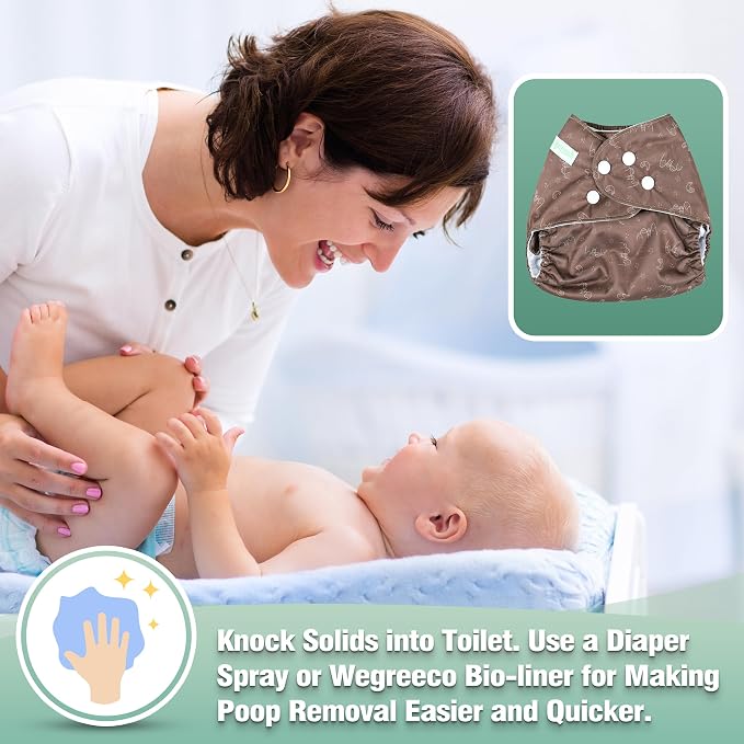 Wegreeco Cloth Diapers 6 Pack - Image 7
