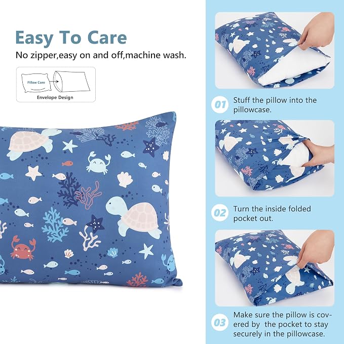 TILLYOU Toddler Pillowcase 2 Pack - Image 5