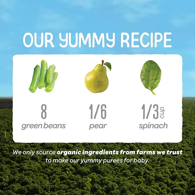 Happy Baby Organics Stage 2 Baby Food Pouches, Gluten Free, Vegan & Healthy - Image 4