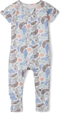 Loulou Lollipop Tencel Lyocell Short Sleeve Zipped Romper by LoulouLollipop