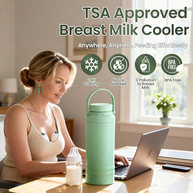 22oz Breast Milk Cooler Bottle, 360° Cooling - Image 2