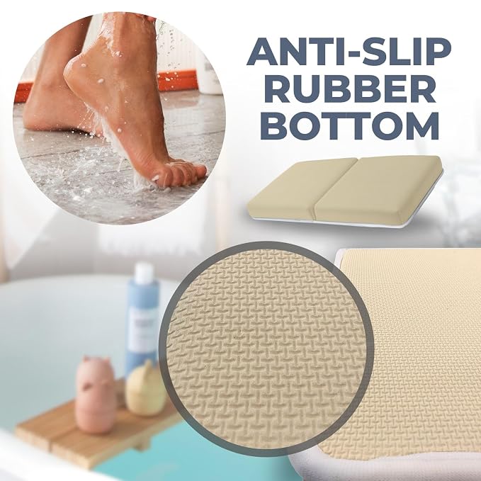 Comfortable Baby Bath Kneeler and Elbow Rest Pad Set – Thick Memory Foam Bath - Image 7