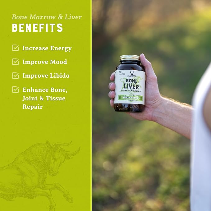 HEART & SOIL - Grass-Fed Bone Marrow and Beef Liver Supplement – 3000mg - Image 5