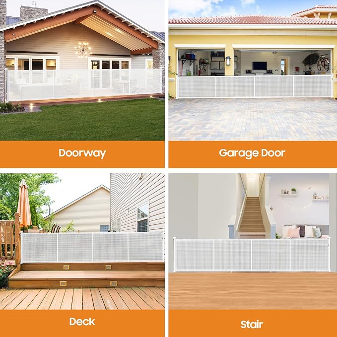 180" Extra Wide Retractable Baby Gates - Image 8