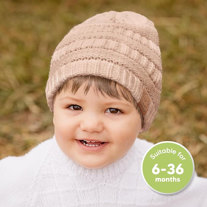 3-Pack Baby Beanies for Boys, Girls - Image 2