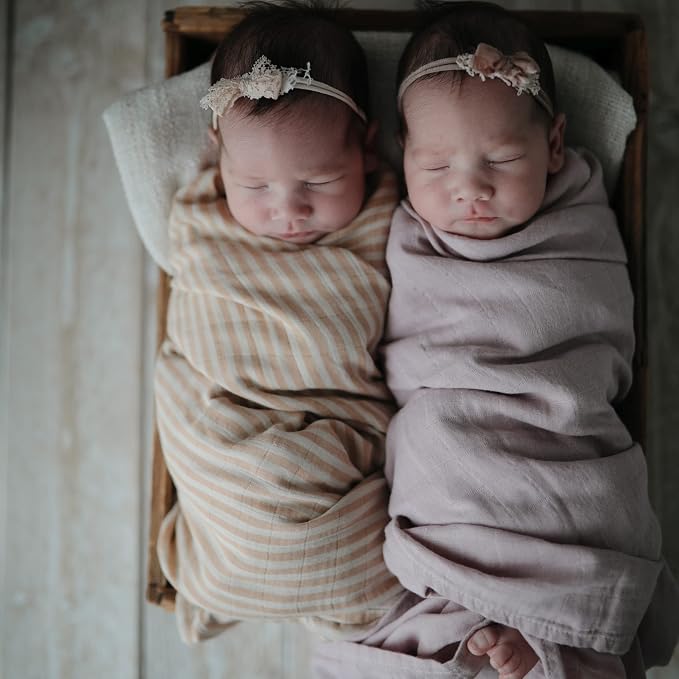 mushie Muslin Baby Swaddle Blanket | 100% Organic Cotton - Image 4