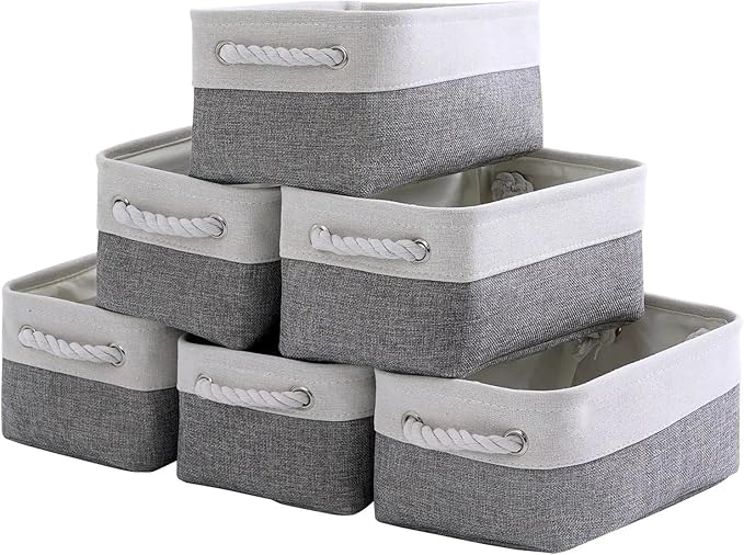 Fabric Storage Bins 12x8x5 inch by Sacyic