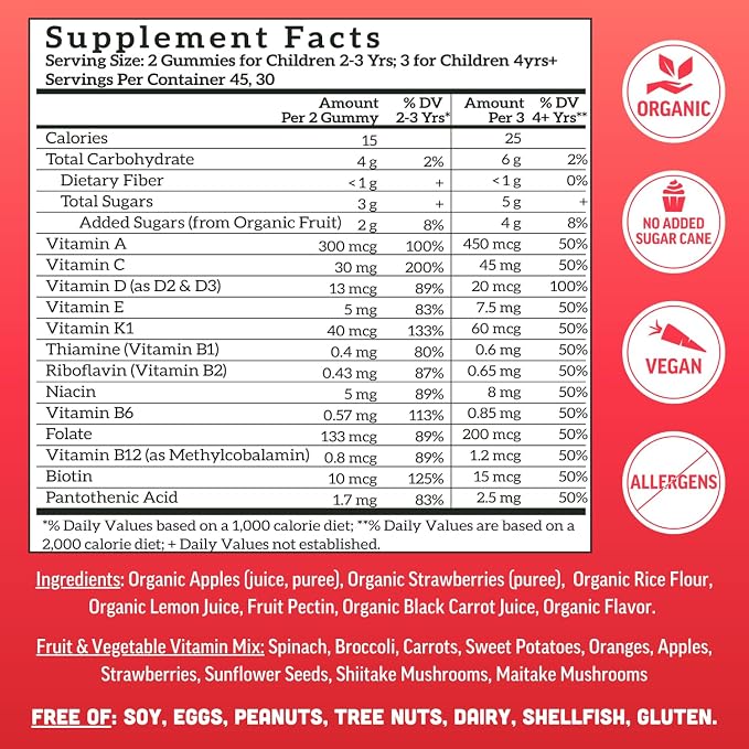 Llama Naturals Kids Multivitamin Gummies, Organic - Image 4