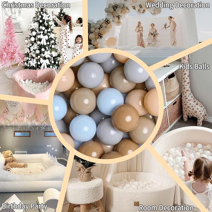 GOGOSO Ball Pits Balls for Toddlers Pack of 50 100 200 Plastics Shape Ball - Image 5