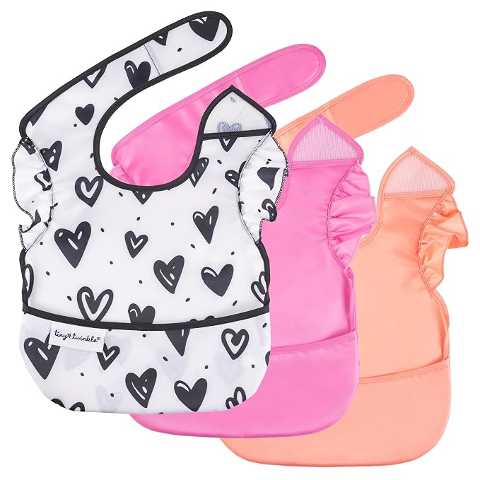 Tiny Twinkle Mess Proof Baby Bibs by TinyTwinkle