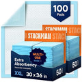 Chucks Pads Disposable Adult Incontinence Underpads 30"x 36" Extra Large Super by StackMan