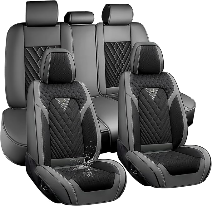 Car Seat Covers Full Coverage Seat Cover Premium Waterproof Faux Leather by Unknown