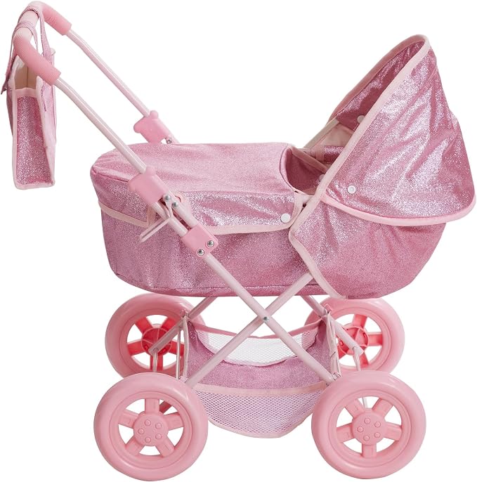 Olivia's Little World Baby Doll Bassinet Pram - Image 7