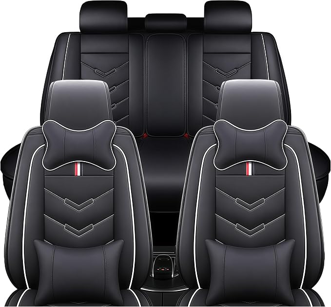 Leather Car Seat Covers Fit for LR Range Rover 2022-2025, 5 Seater Waterproof by TENDER+GLOW