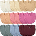 Kenning 18 Pcs Muslin Drool Baby Bibs Baby Girl Ruffle Bibs Absorbent Cotton by Kenning