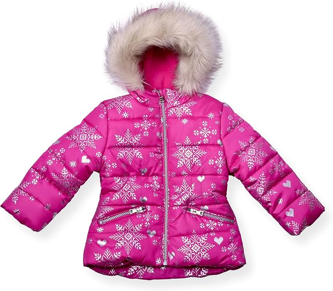 Arctic Quest Little Girls Bib Snow Pants and Ski Jacket Water-Resistant Snowsuit - Image 2